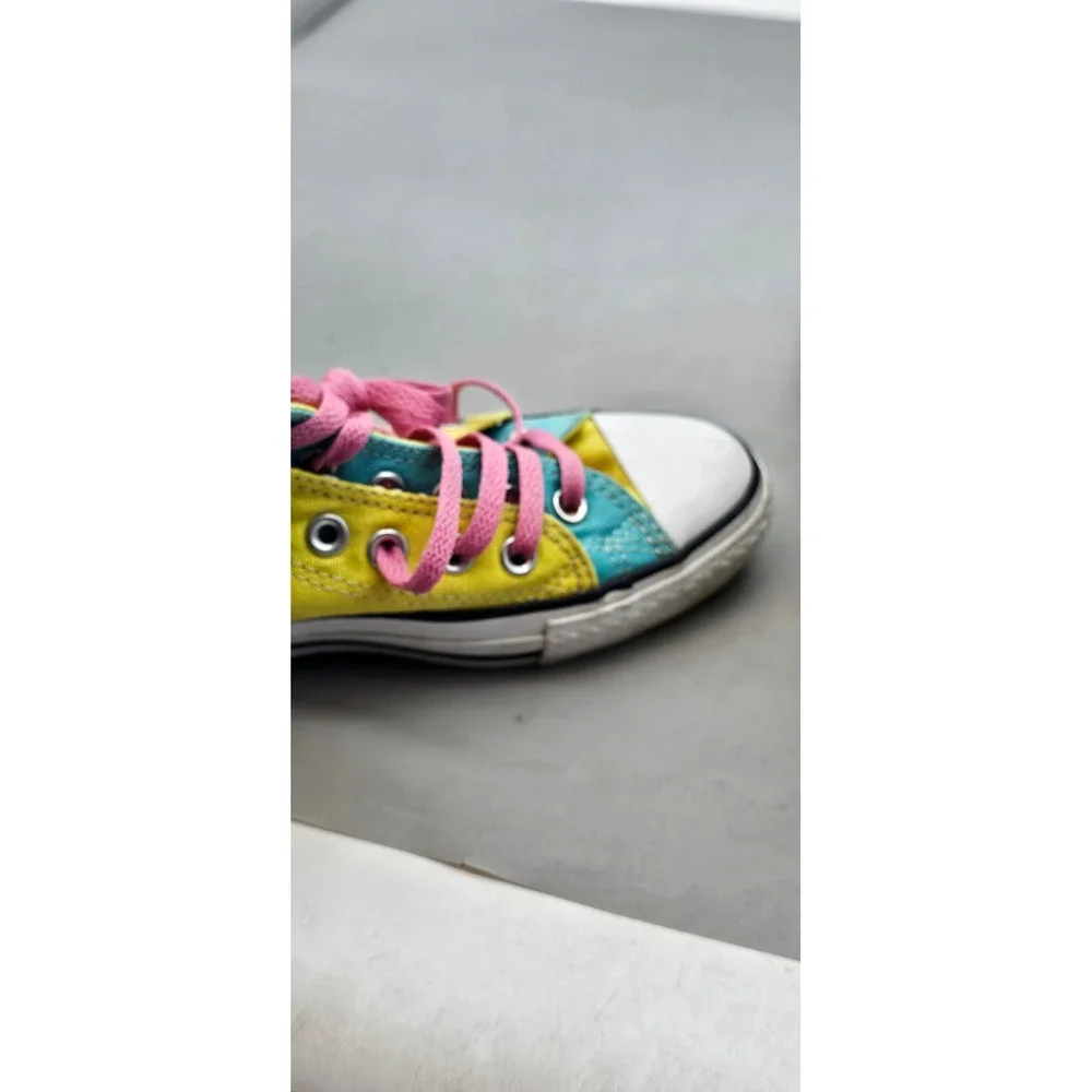 Converse Chuck Taylor All Star High Top Yellow Multi Color Leopard  Womens 8.5